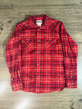 Ariat Retro Fit Boys Long Sleeve Button Down Shirt Size Large